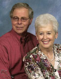 A picture of elder Ron Wolf and his wife Loretta.